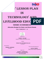 Daily Lesson Plan IN Technology and Livelihood Education: (Home Economics)