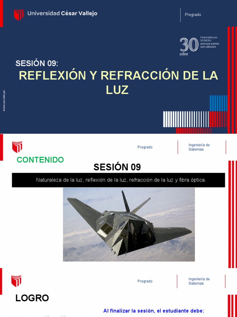Reflexión y Refracción de la Luz en Ingeniería | PDF | Ligero | Refracción