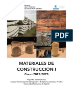 Materiales de Construcción I: Curso 2022/2023