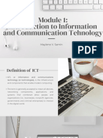 MST 103 PPT Module 1 Introduction To Information and Communication Tehnology