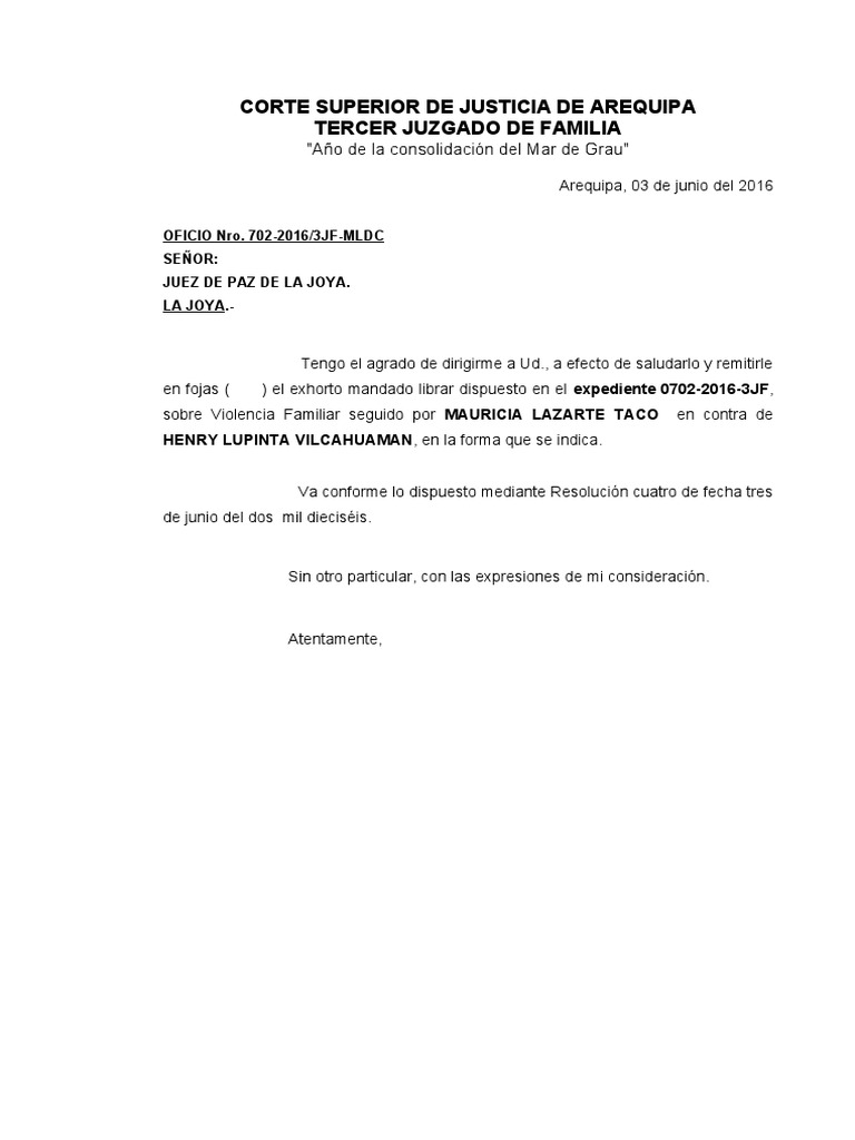 Exhorto PDF