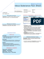 Hazardous Substance Fact Sheet: Right To Know