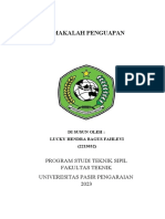 Makalah Penguapan: Program Studi Teknik Sipil Fakultas Teknik Univeresitas Pasir Pengaraian 2023