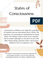  States of Consciousness, Sleep and Dreams