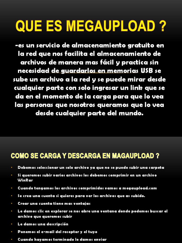 Mega Upload PDF | PDF | Informática