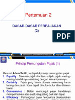 Pertemuan 2: Dasar-Dasar Perpajakan