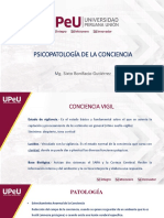 Psicopatología de La Conciencia: Mg. Sixto Bonifacio Gutiérrez