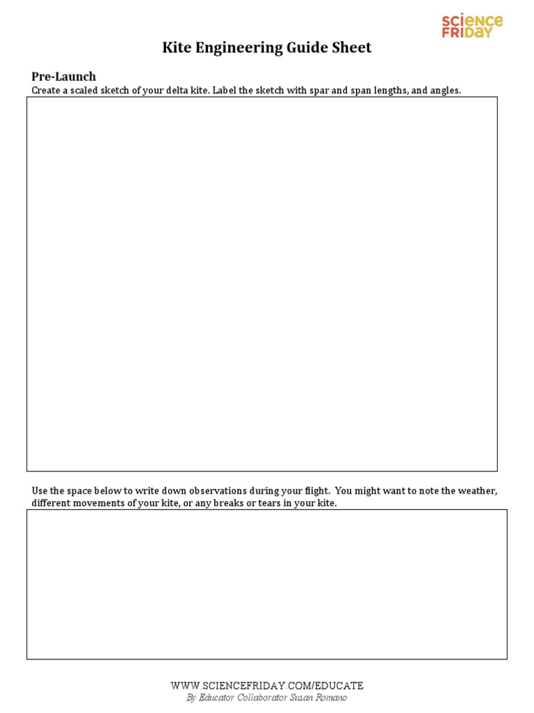 Kite Engineering Guide Sheet PDF