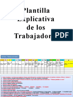 Plantilla explicativa de cursos y trabajadores