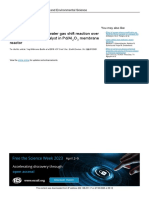 Dynamic Operation of Water Gas Shift Reaction Over Fe O /CR O /cuo Catalyst in Pd/Al O Membrane Reactor