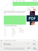 Light Green Color, Codes and Facts - HTML Color Codes 2
