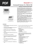 Honeywell t3 Spec Sheet