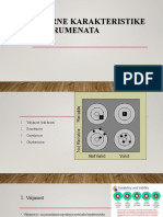 Mjerne Karakteristike Instrumenata