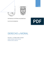 Derecho Y Moral: Universidad Autónoma de Querétaro Facultad de Derecho