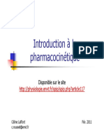 Introduction À La Pharmacocinétique: Disponible Sur Le Site