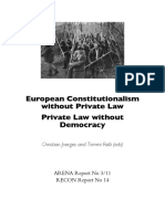 European Constitutionalism Without Private Law