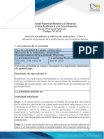 Guía de Actividades y Rúbrica de Evaluación - Unidad 2 - Fase 3 - Aplicación de Procesos de Transformación de La Industria Cárnica