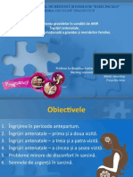 Supravegherea Gravidelor În Condiții de AMP. Îngrijiri Antenatale. Pregătirea Psihoemoțională A Gravidei Şi Membrilor Familiei