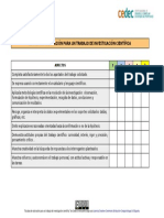 Escala Trabajo Investigacion Cientifica