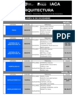 Arquitectura: Lunes 12 de Diciembre