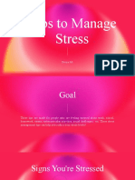 5 Tips To Manage Stress: Divya 9A