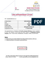 Railway Hospital ENT Appointment Letter