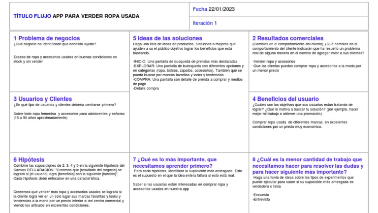 Lean Canvas | PDF | Informática