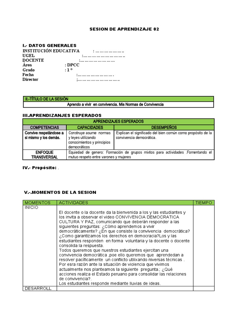 Normas de Convivencia en DPCC | PDF | Democracia | Ideologías políticas