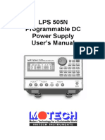 LPS 505N Programmable DC Power Supply User's Manual