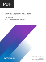 Vmware Vsphere: Fast Track: Lab Manual Esxi 7 and Vcenter Server 7