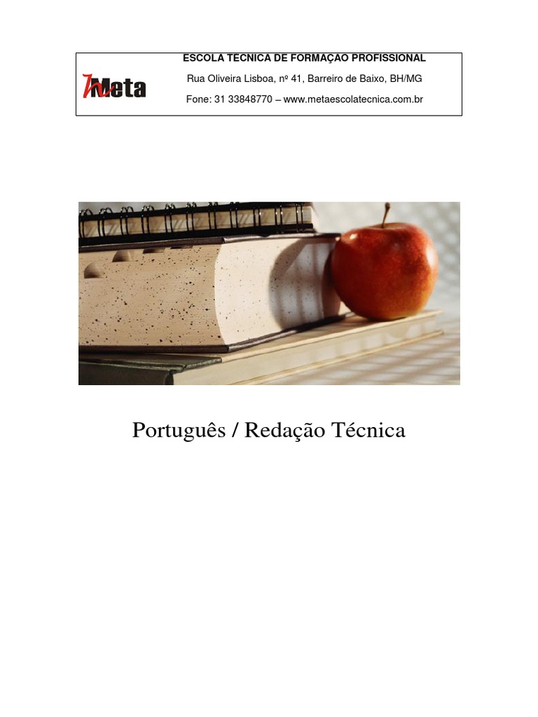 Apostila de Português e Redação Técnica, PDF