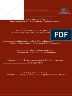 Tarea 1.1 - Infografia Fundamentos de Finanzas