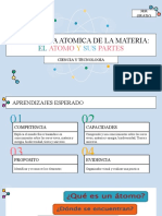 Estructura átomo materia 3er grado