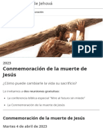 Testigos de Jehová - Conmemoración de La Muerte de Jesús, Martes 4 de Abril de 2023