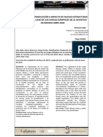 Planificación, Producción E Impacto de Nuevas Estructuras Deportivas. El Caso de Los Juegos Olímpicos de La Juventud en Buenos Aires 2018