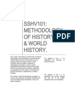 SSHV101: Methodology of History & World History