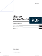 Stereo Cassette Deck: TC-KE300