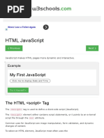 HTML JavaScript