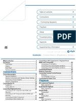 TX-RZ830: Connections - Connecting Speakers Playback Setup Troubleshooting Appendix Supplementary Information