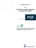 Análisis de Armaduras Utilizando El Método de La Rigidez