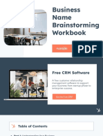 Business Name Brainstorming Workbook