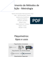 Desenvolvimento de Métodos de Medição - Metrologia