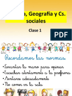 Historia, Geografía y Cs. Sociales: Clase 1