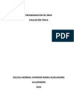 Plan de Area Educacion Fisica 2016