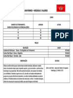 Uniformes - Medidas E Valores