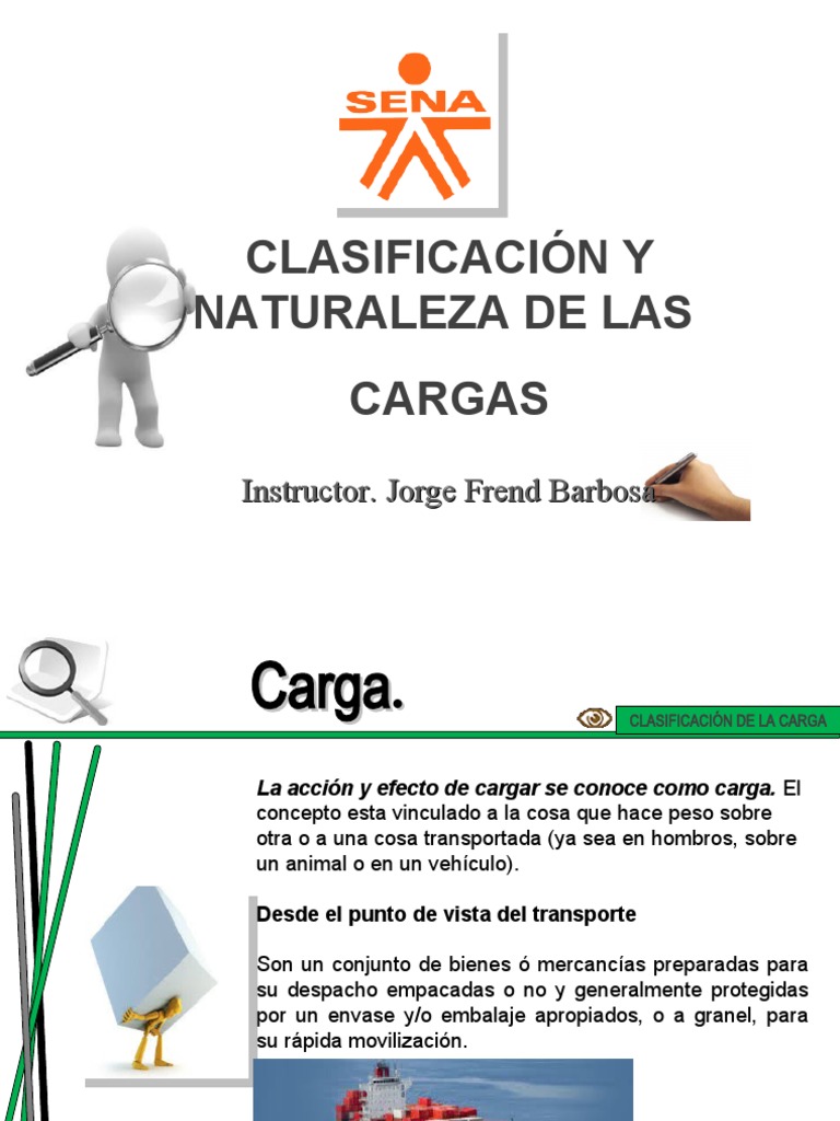 Clasificación de Las Cargas NUEVO PDF Fertilizante Materiales