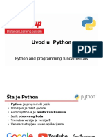 Uvod U Python: Python and Programming Fundamentals