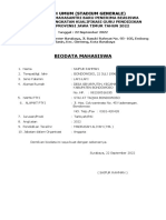 Formulir Biodata Mahasiswa Pemprof