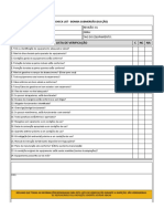 Lista de Verificação Cncna: Data: Revisão: 01 Empresa: Obra: Responsável: Tag Do Equipamento