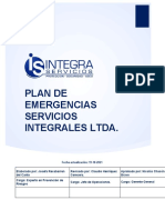 Plan de Emergencias Servicios Integrales Ltda.: Fecha Actualización: 19-10-2021